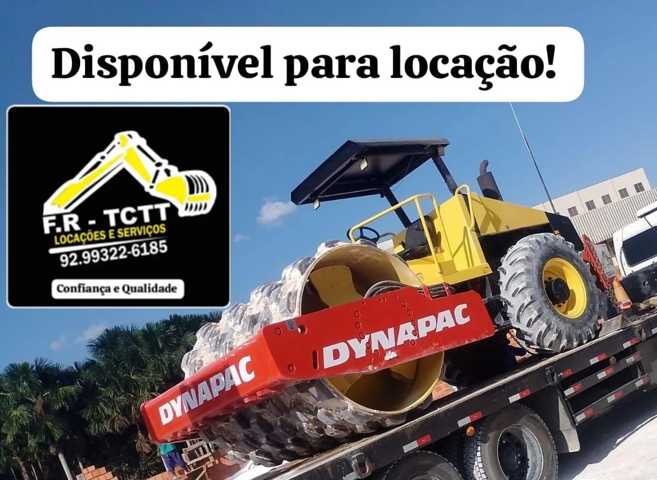 Rolo compactador pé de carneiro - locação 