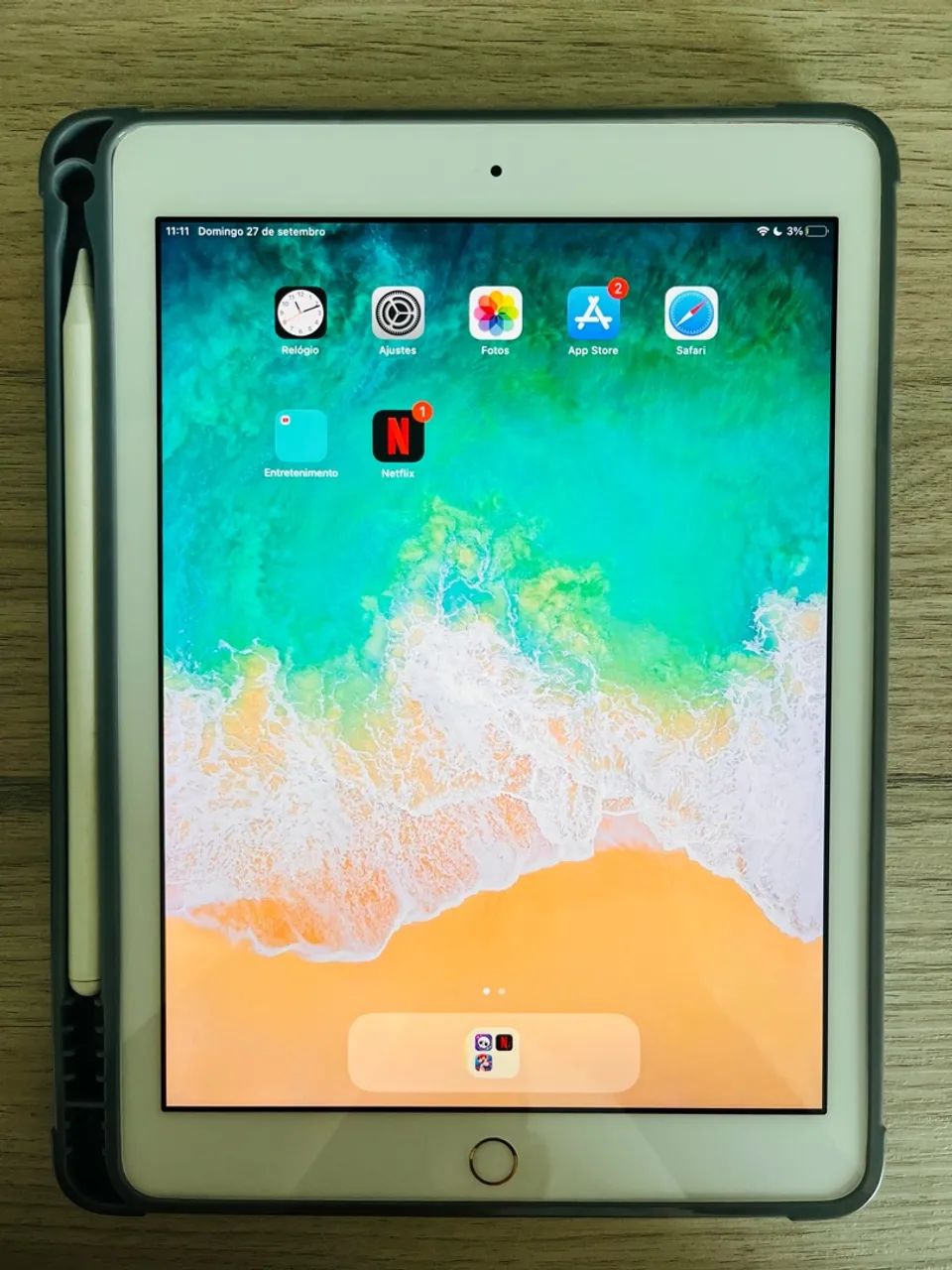 iPad Apple 32Gb com caneta touch e capa - Foto 3