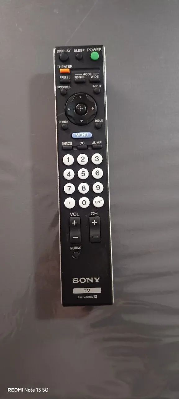 Controle de tv Sony 