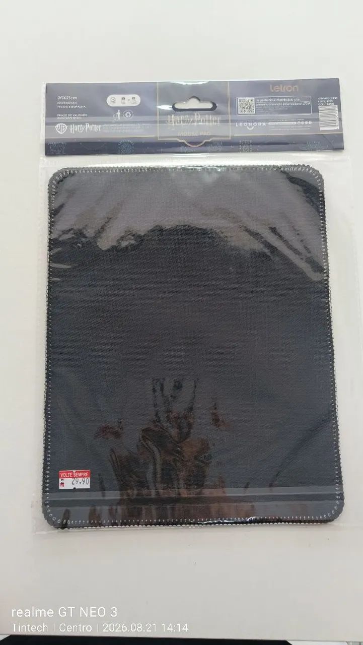 Mousepad Harry Potter Letron 26x21cm Licenciado - Foto 4