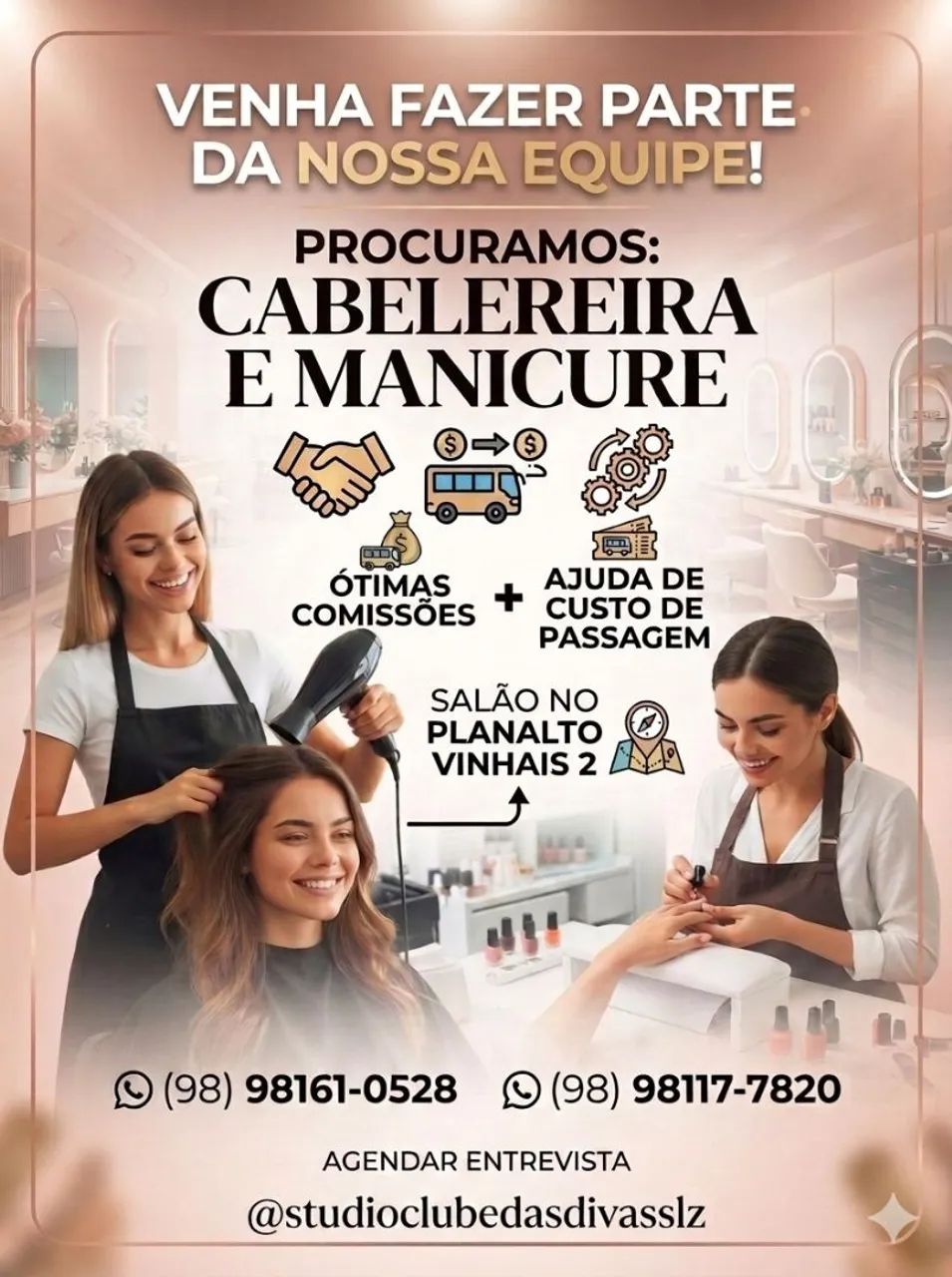 Cabeleireira e manicure