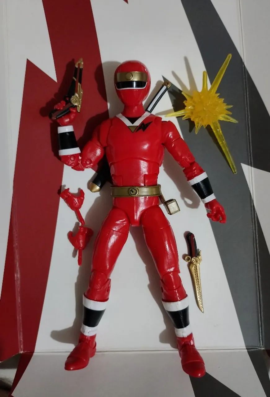 Power Ranger Lighting Collection Alien Ranger Vermelho  - Foto 5