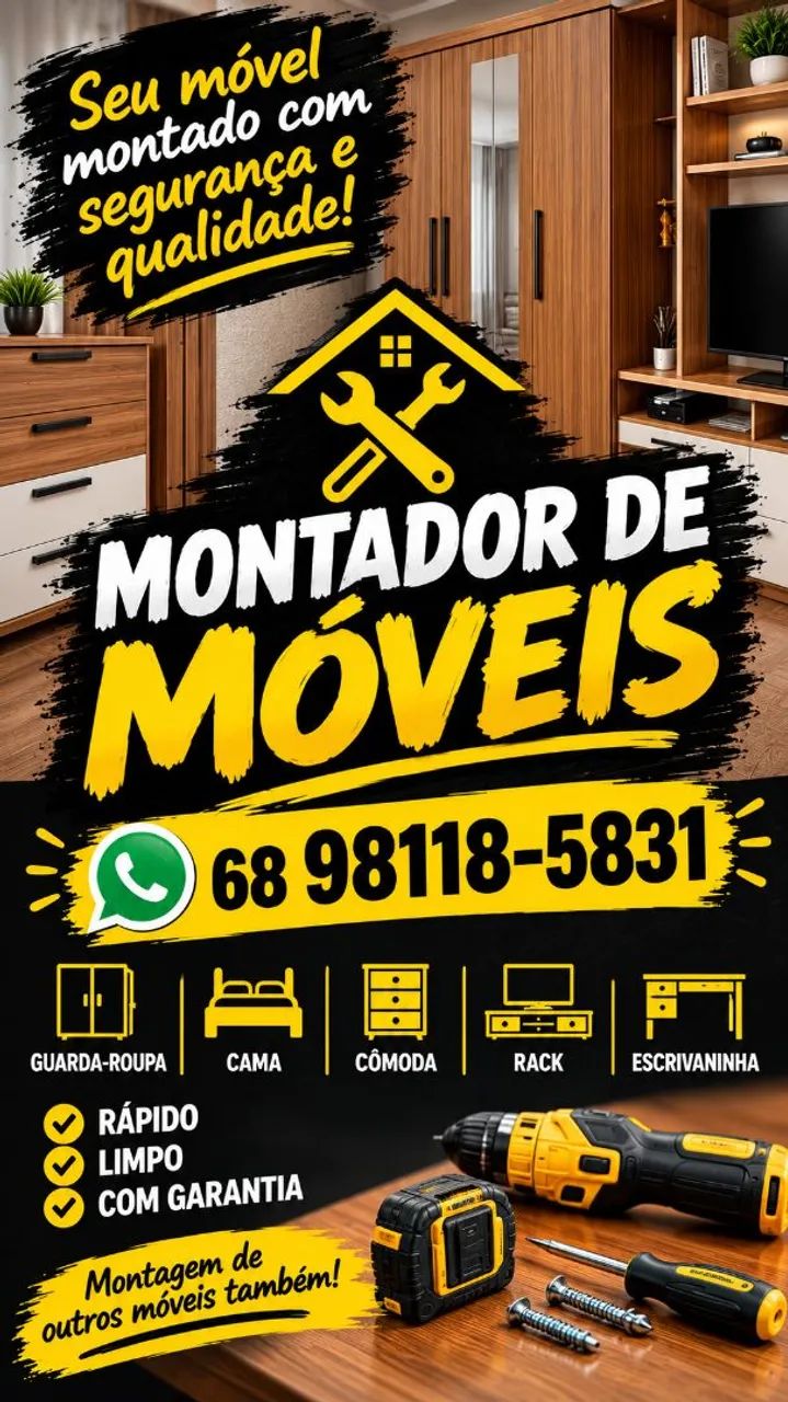Montador de móveis * 