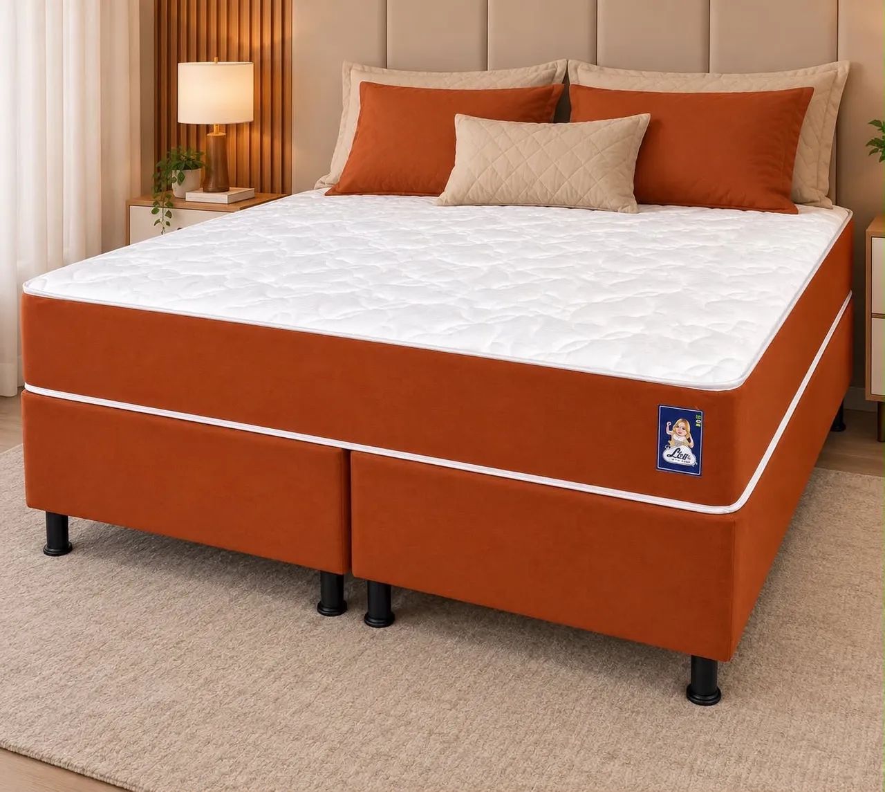 CAMA BOX QUEEN LEY COLCHOES MOLAS ENSACADAS EM MEGA OFERTA !