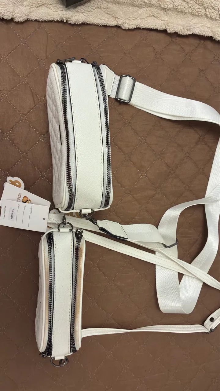 Conjunto de Bolsas Femininas Brancas Miss Dong - Foto 2