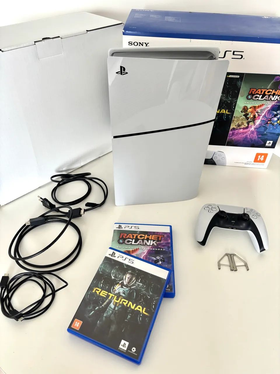 PlayStation®? 5 Slim - Versão com Disco + 2 Jogos Originais