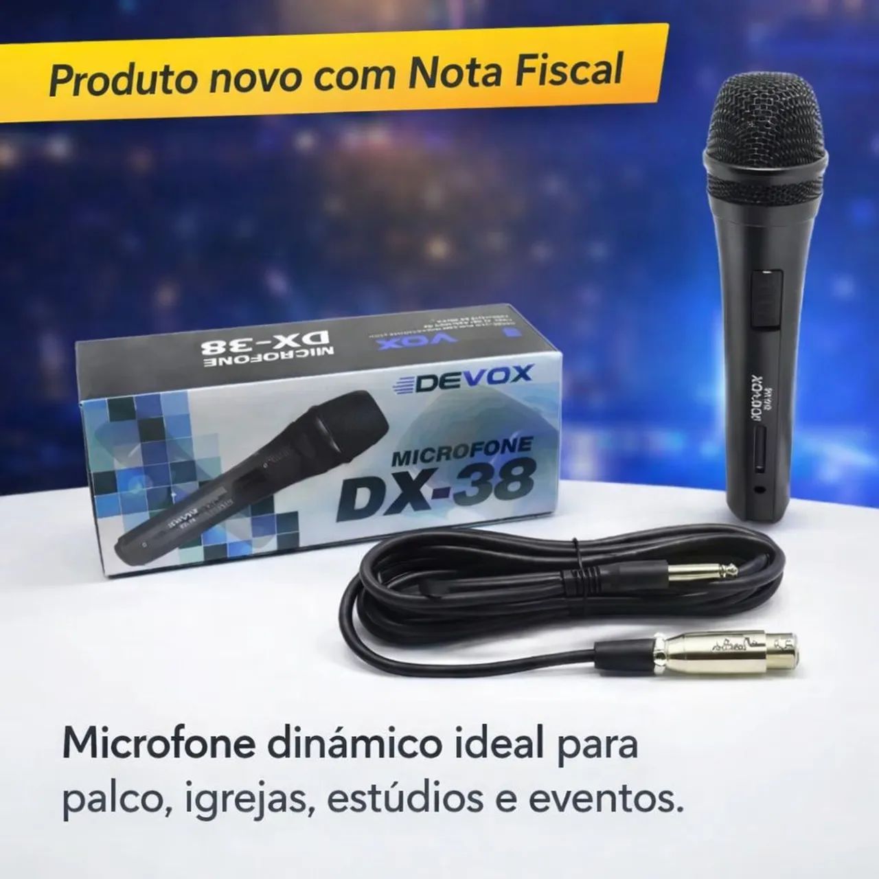 Microfone Devox DX-38 com Fio444717234610524161