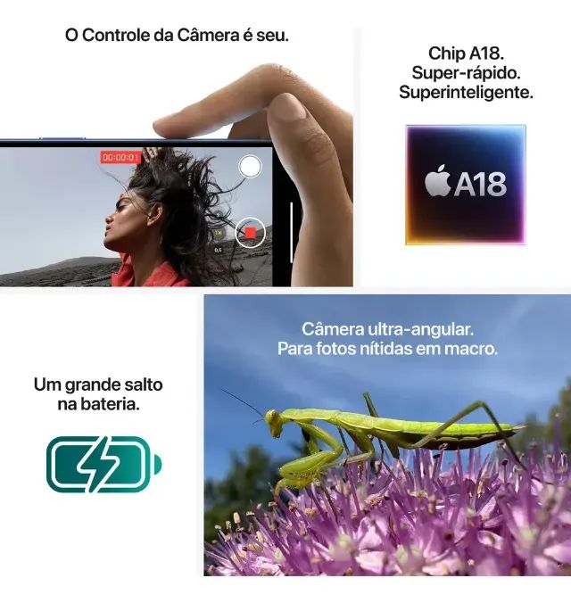 Apple iPhone 16 Preto 512 GB - Foto 4