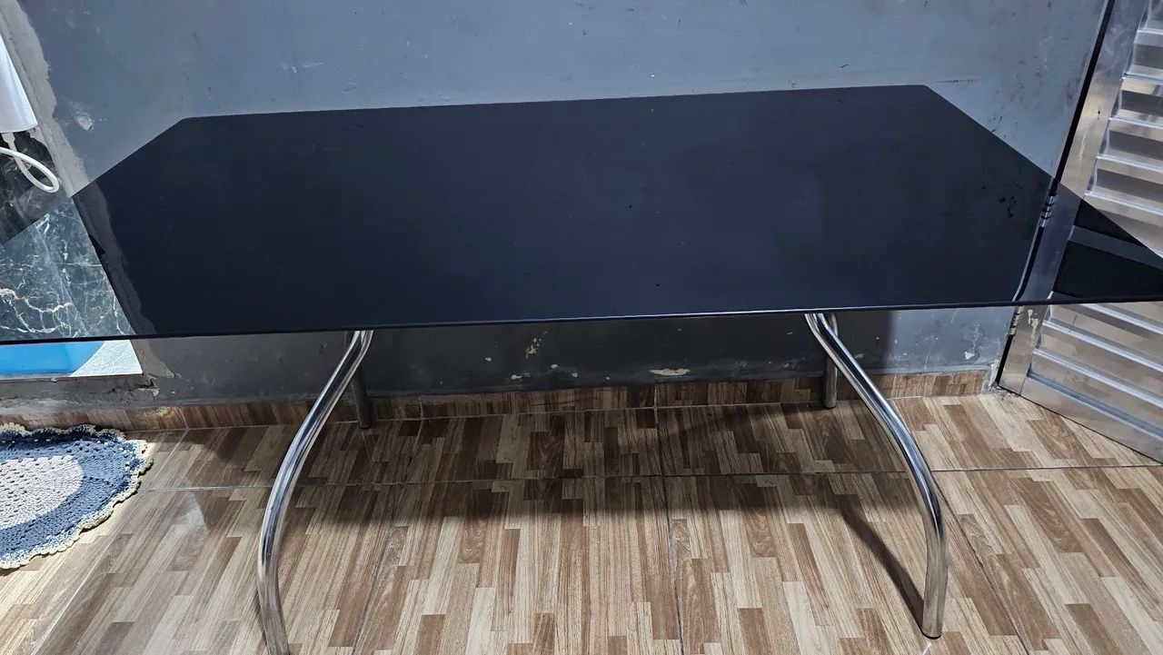 Mesa preta vidro - Foto 4