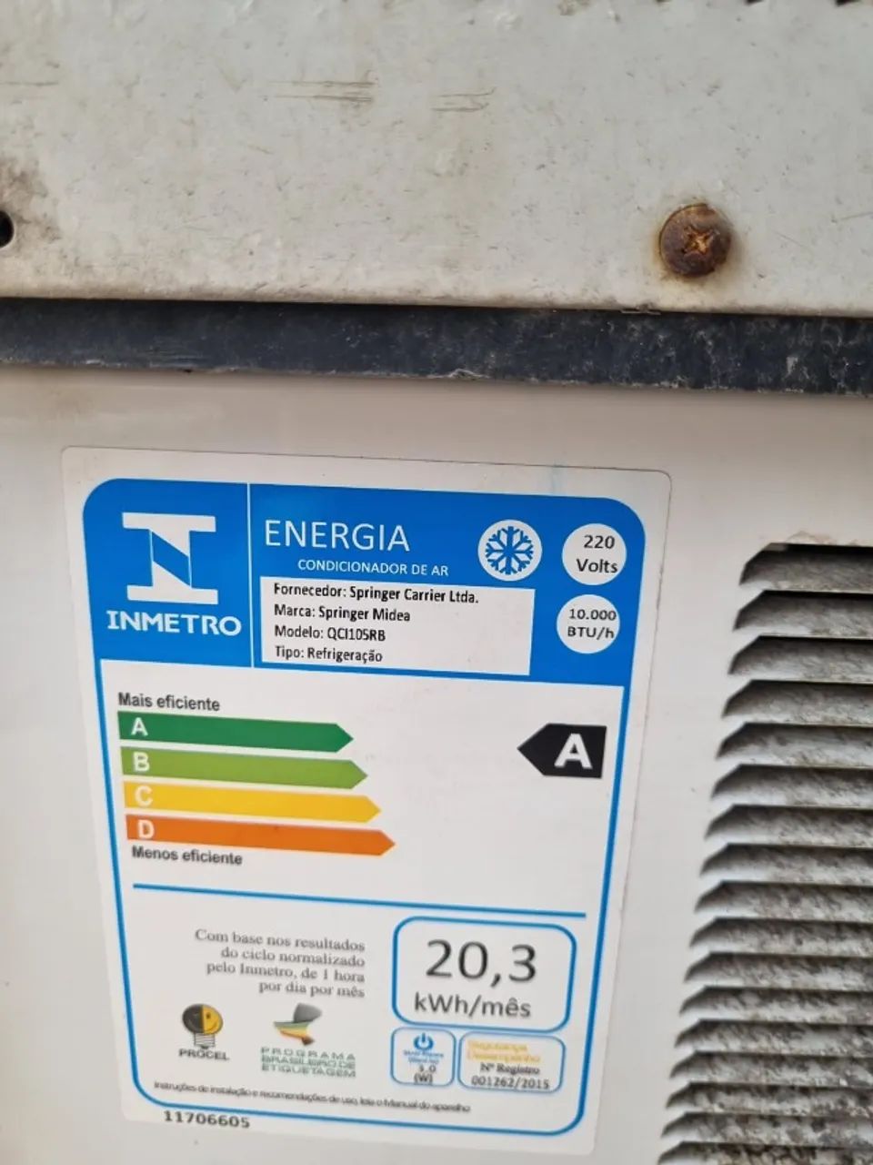 Ar condicionado de Parede 220V - Foto 3