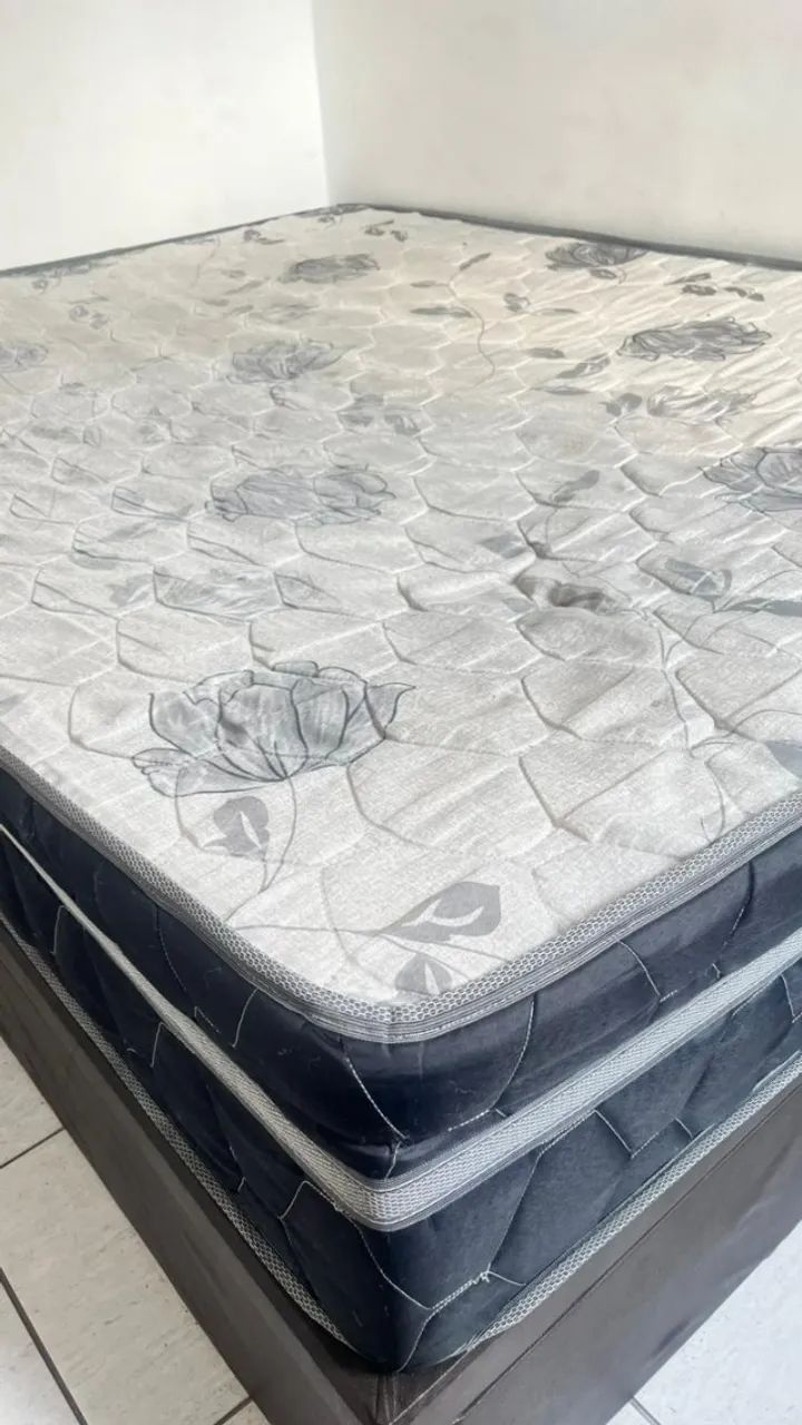 Cama box  Baú + colchão - Fogão 4 bocas de Mesa  - Foto 2