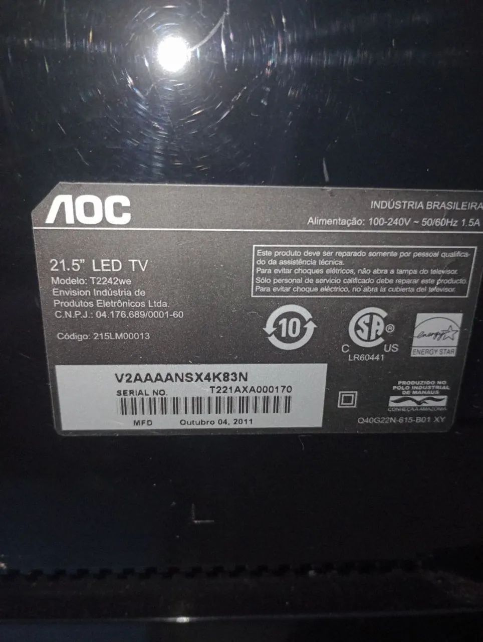 TV Monitor AOC 21'5 polegadas  - Foto 3