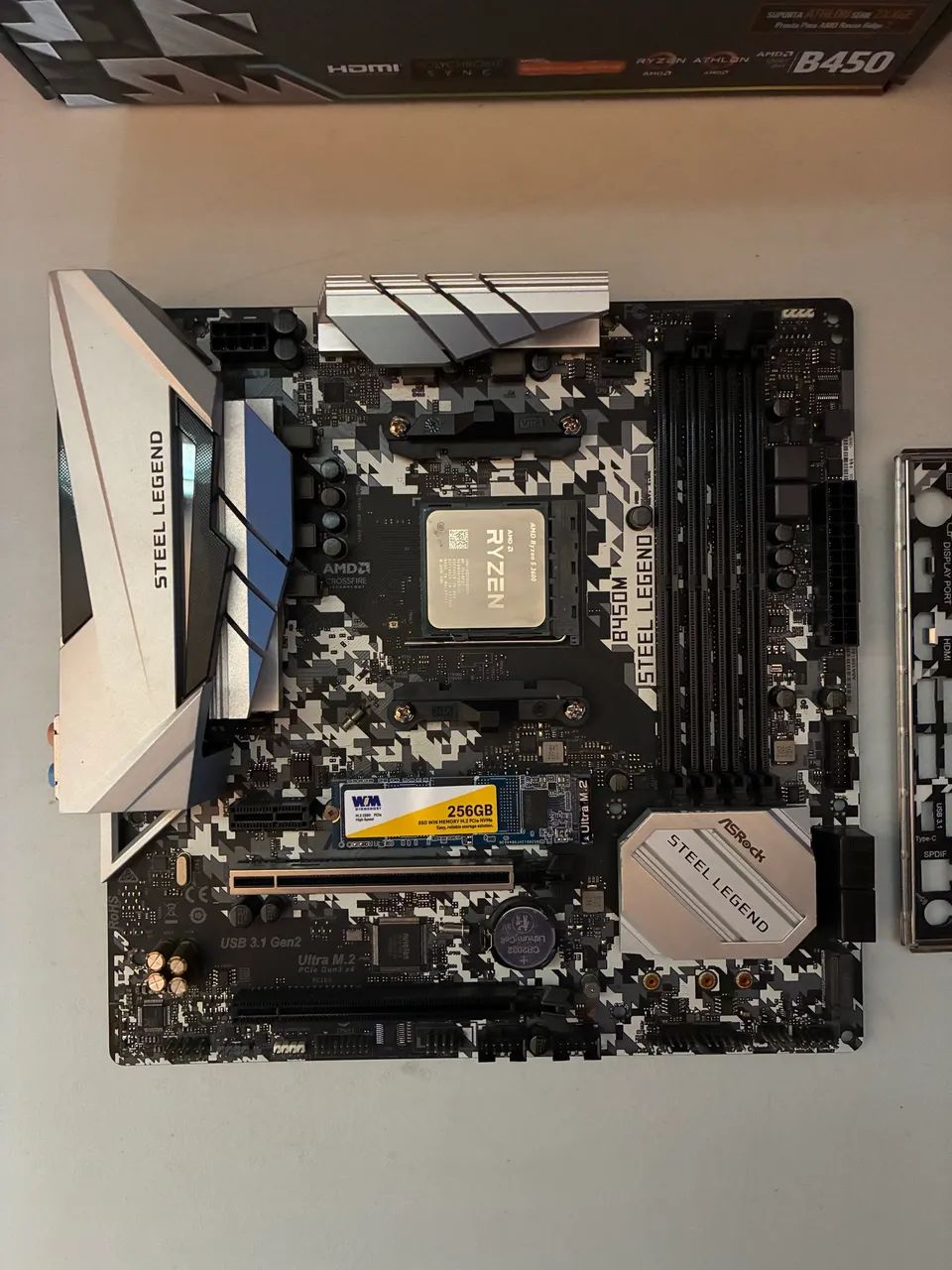 Placa Mãe B450m Steel Legend (Bios atualizada) - Foto 3