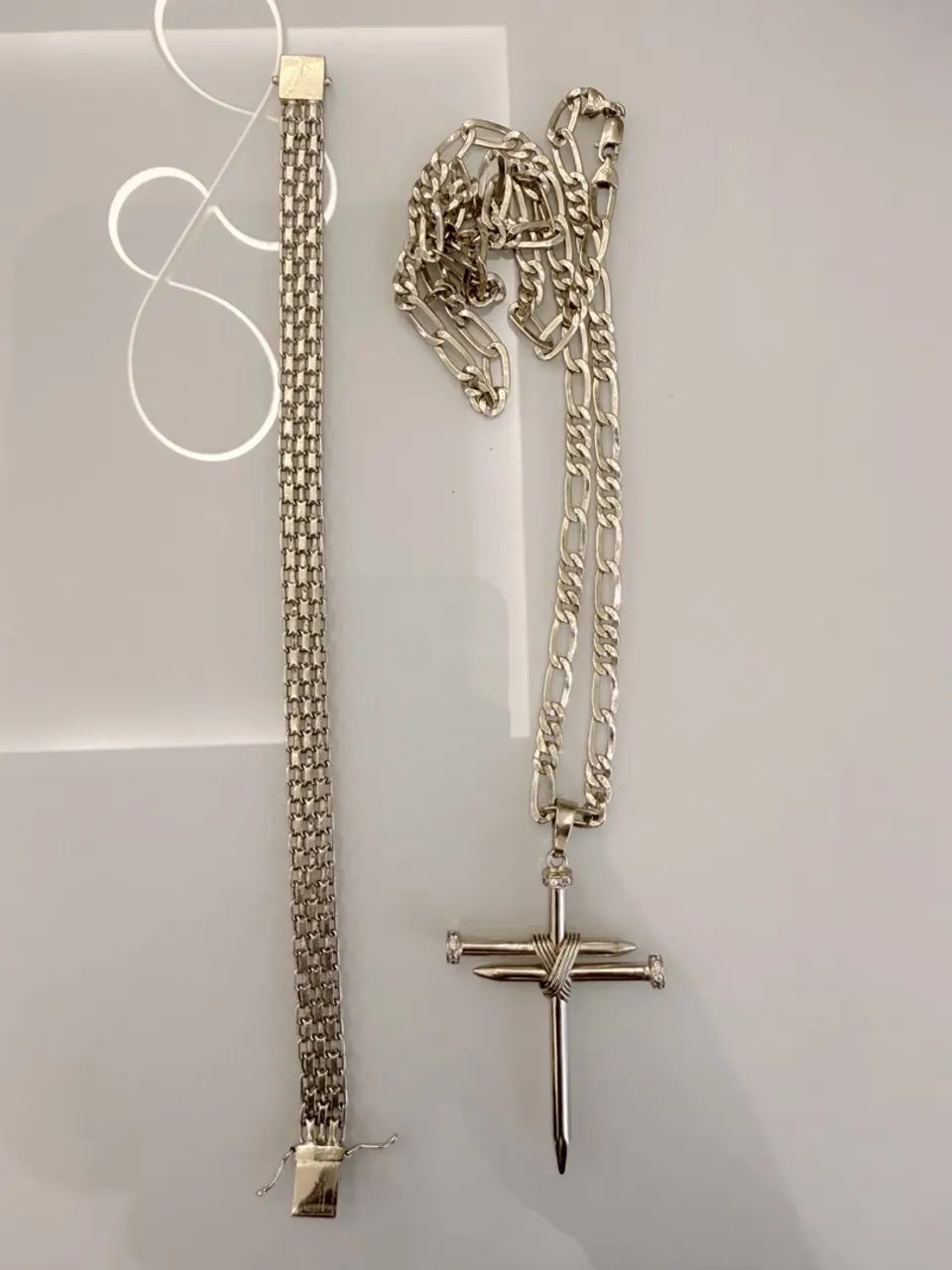 Cordão e pulseira ouro 18k