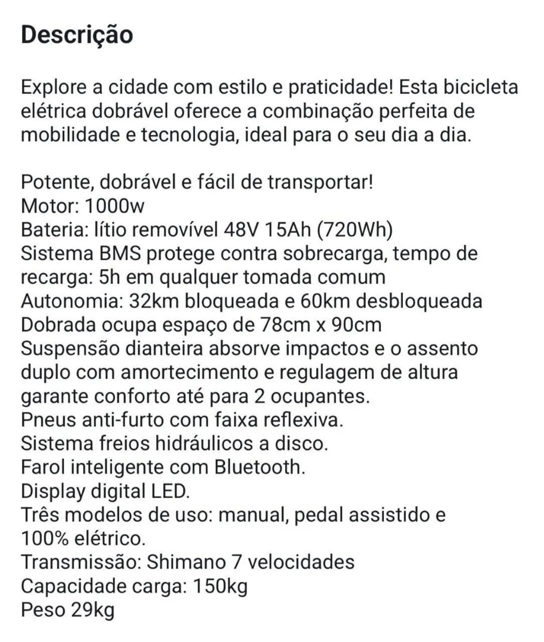 Bicicleta elétrica  - Foto 2