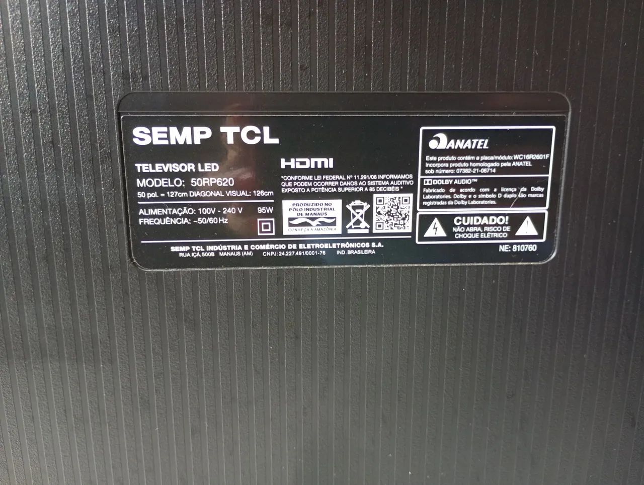 Tv pra retirada de peças 