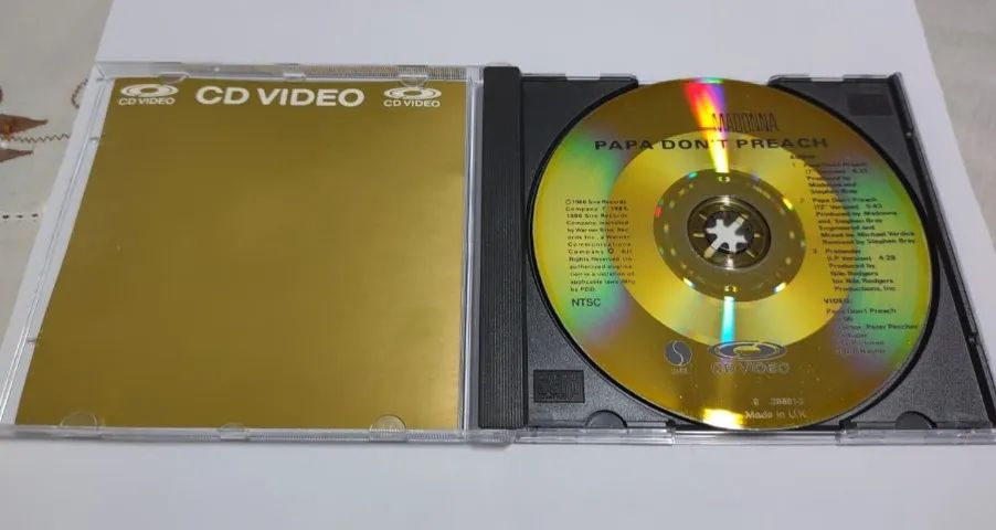 Madonna - Papa Don't Preach (CD Video - EUA) - Foto 3