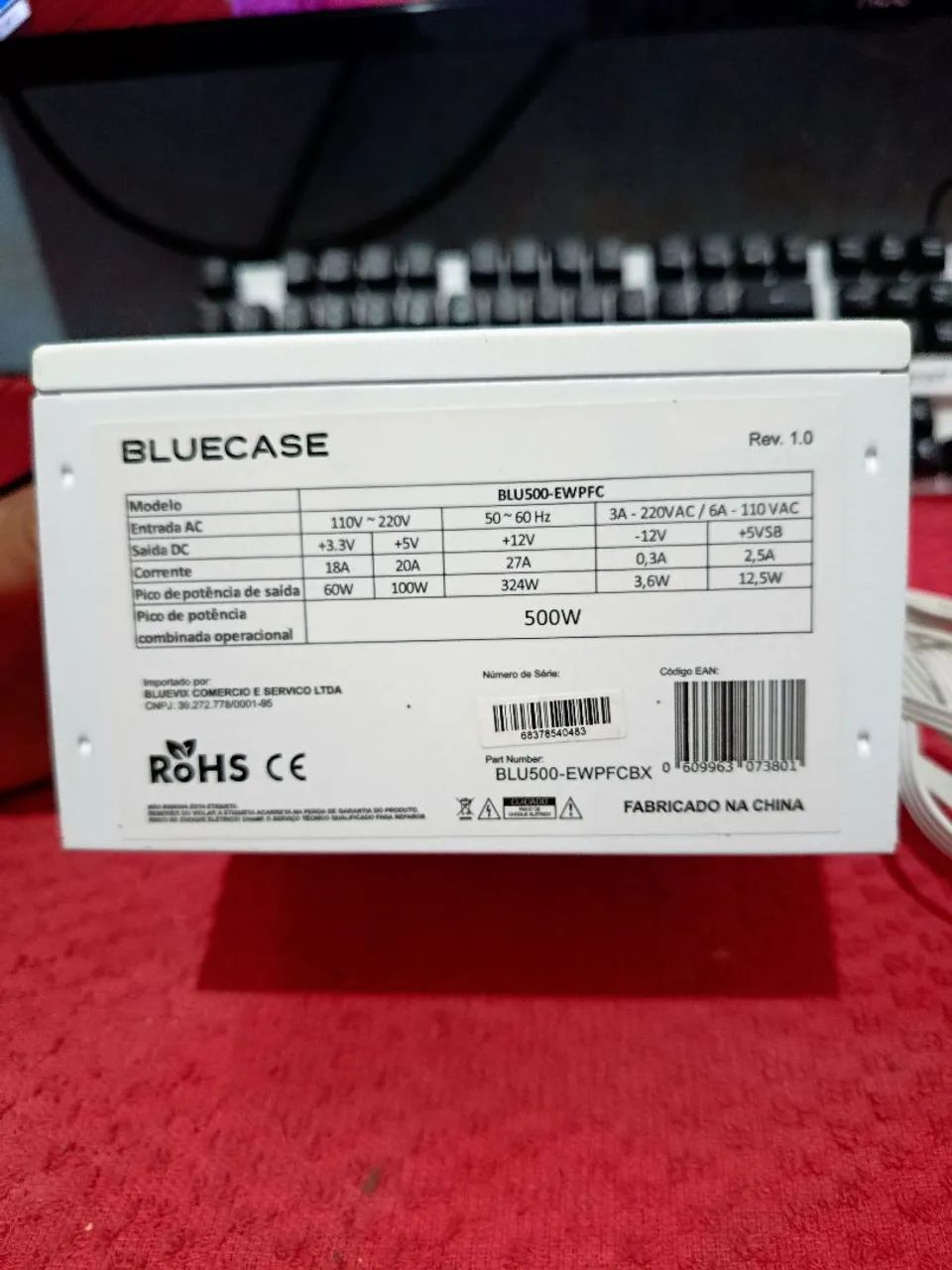 FONTE 500W - BLUECASE