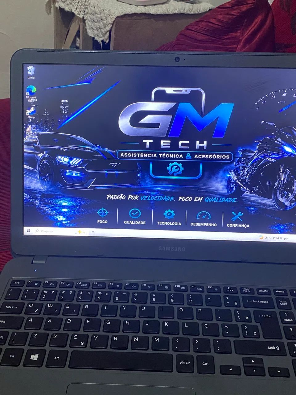 Vendo Notebook da SANSUNG 