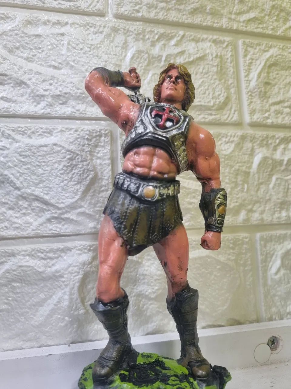 Boneco Resina Colecionador 20cm He-Man