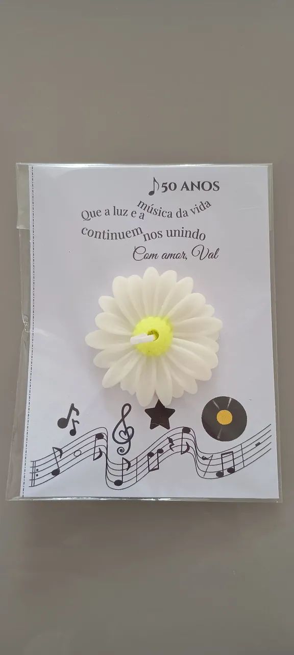 Lembrancinha vela em flor - Foto 2
