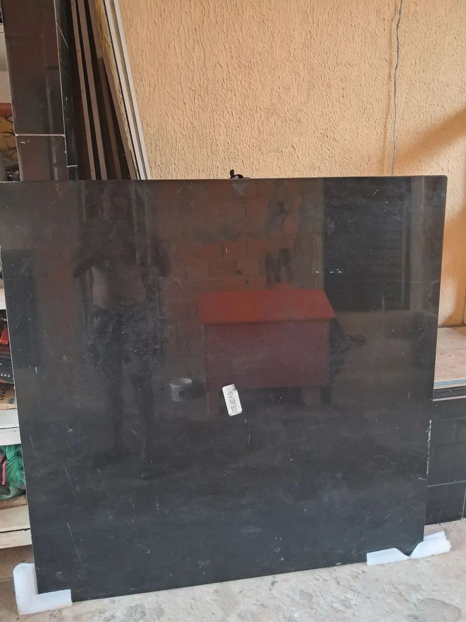 Mesa de Vidro Preto Temperado 