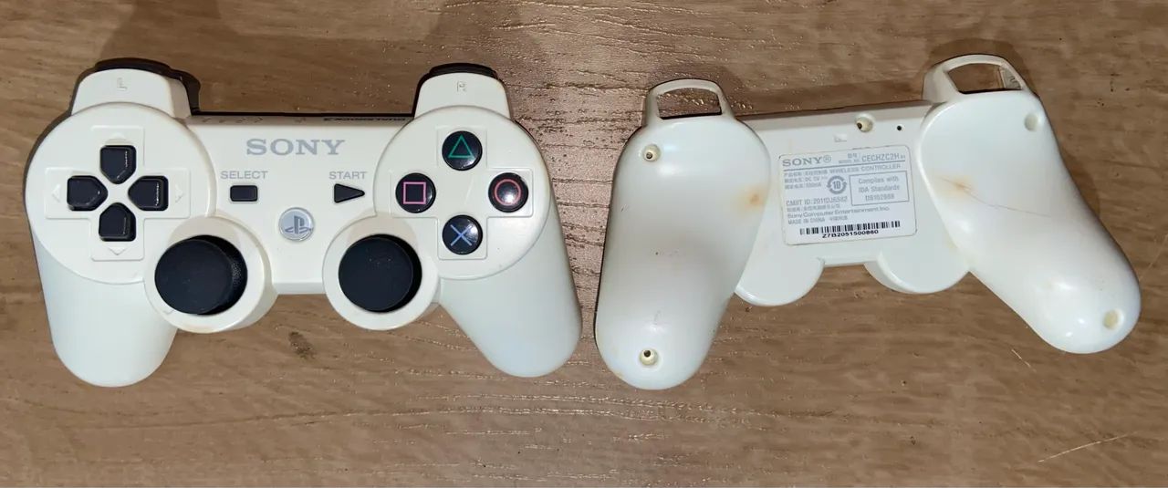 Controle de PlayStation 3 branco original, funcionando 100% - Foto 4