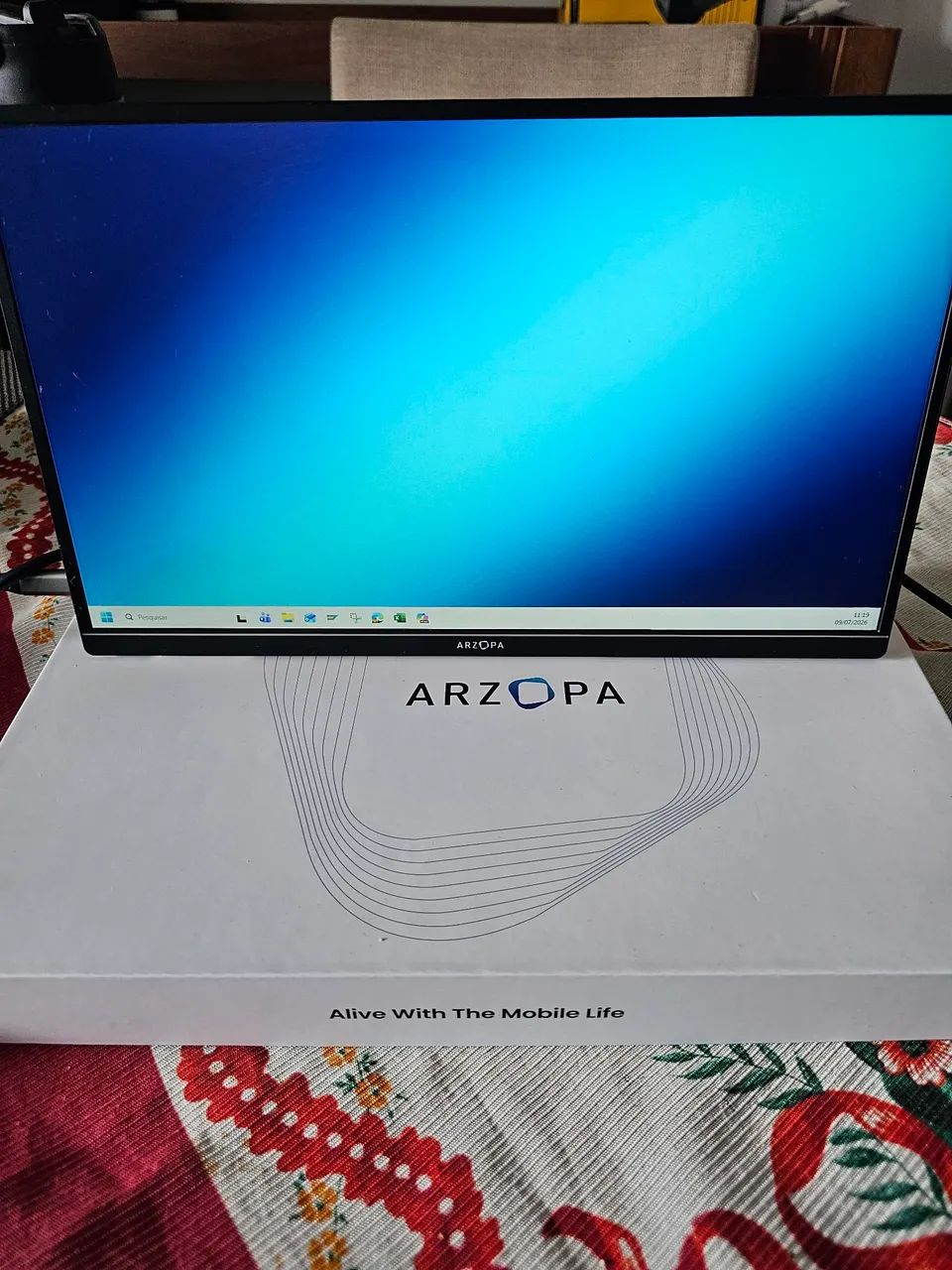 Monitor Portátil Arzopa 14 polegadas estado de novo 