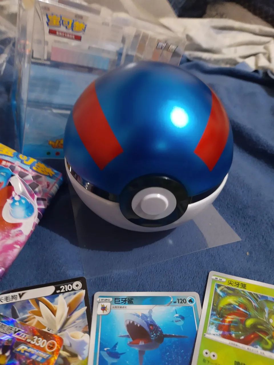 Lote de cartas pokémon chinesas + pokébola  - Foto 4
