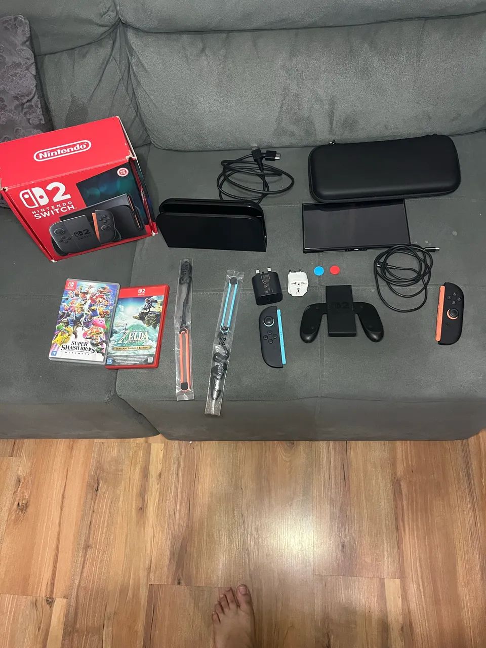 Nintendo switch 2 ,+ 2 jogos  - Foto 3