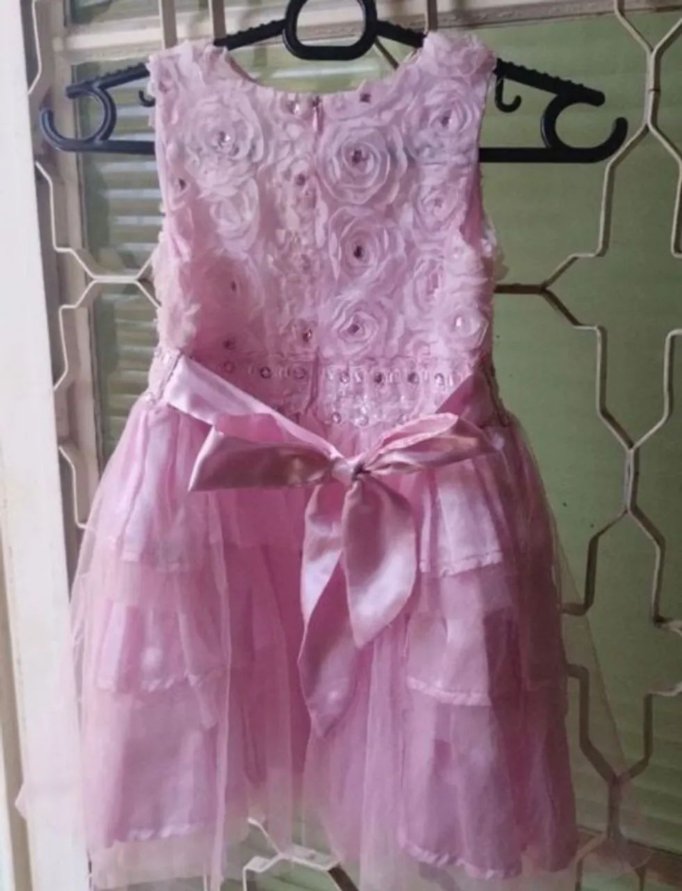 vestido de festa infantil rosa bebê - Foto 2