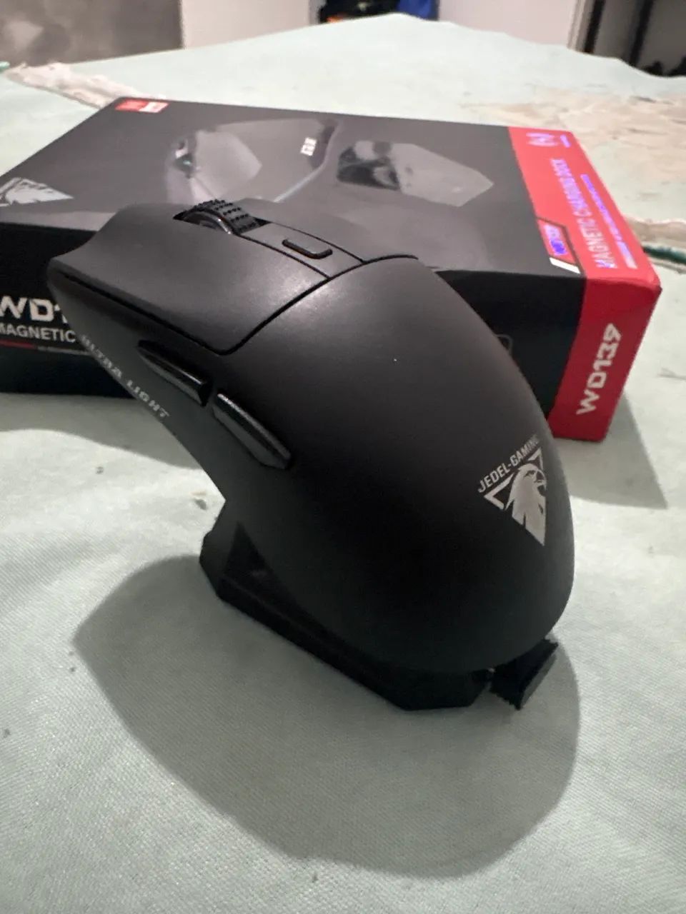 Mouse sem fio com base de carregamento  - Foto 3