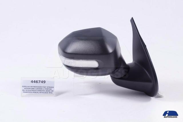 Retrovisor Externo Fiat Strada 08/10 Cs/Ce Elétrico Direito Preto (Bp/Led/Pis)