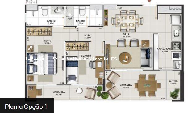 Apartamento para venda em vitória, jardim camburi, 2 dormitórios, 1 suíte, 2 banheiros, 2 - Foto 15