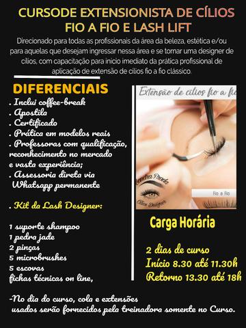 Curso de EXTENSÃO de CÍLIOS e/ou LASH LIFT - Foto 3