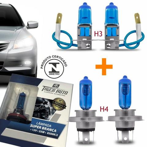 Lâmpada Super Brancas P/ Todos os Carros -  H1 H3 H4 H7 H8 H11 H16 HB4 H27 HB3 - Foto 3