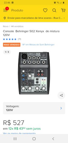 Mesa behringer 250,00