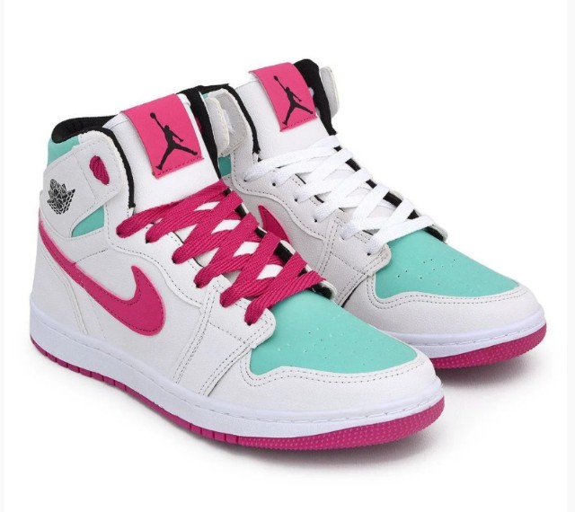 jordan verde e rosa