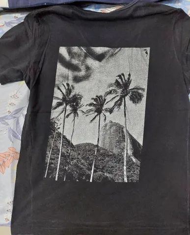 Camisa malha algodao tamanho G estado de novas