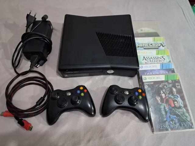 Video Game XBOX 360 Desbloqueado LT 3.0 + JOGOS + Contr