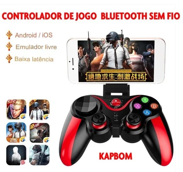 Controle Para Jogar No Celular Joystick Gamer Bluetooth 142b