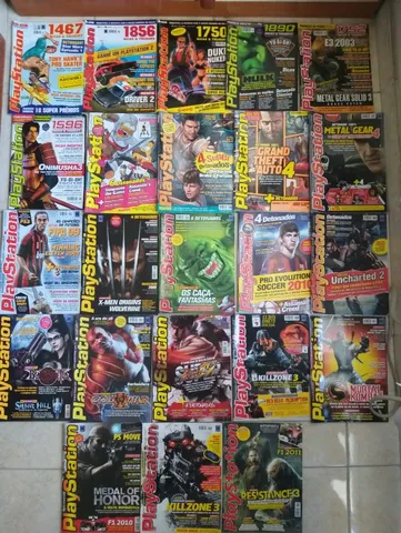 LOTE DE REVISTAS DE VIDEOGAMES NOSTÁLGICAS E RARÍSSIMAS 