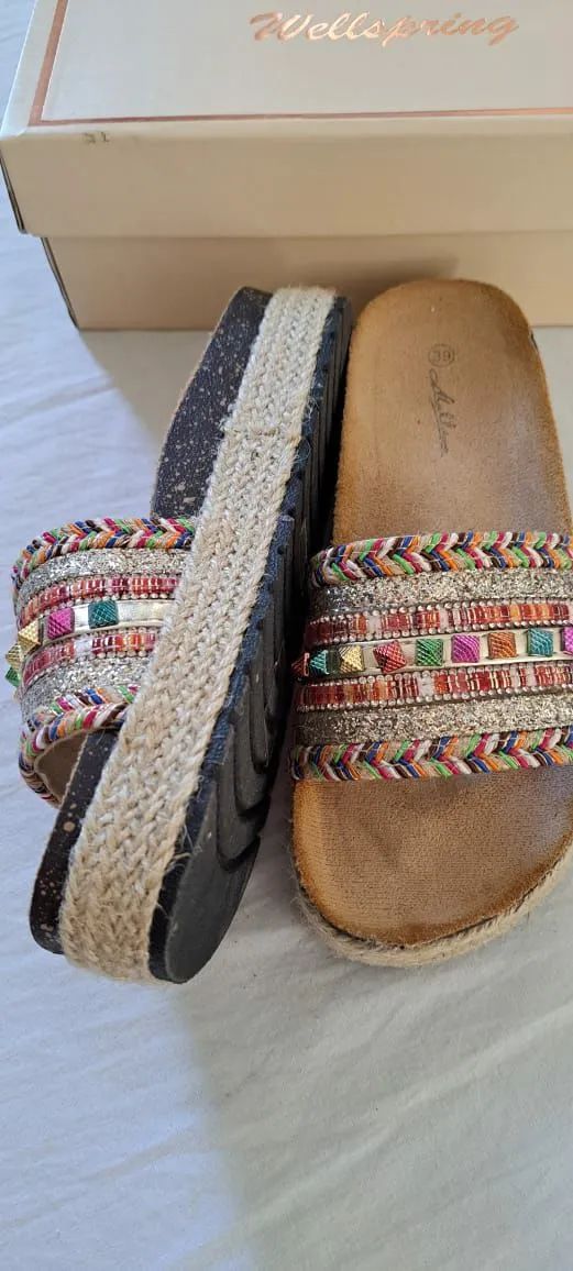 Sandálias rasteiras boho  - Foto 3