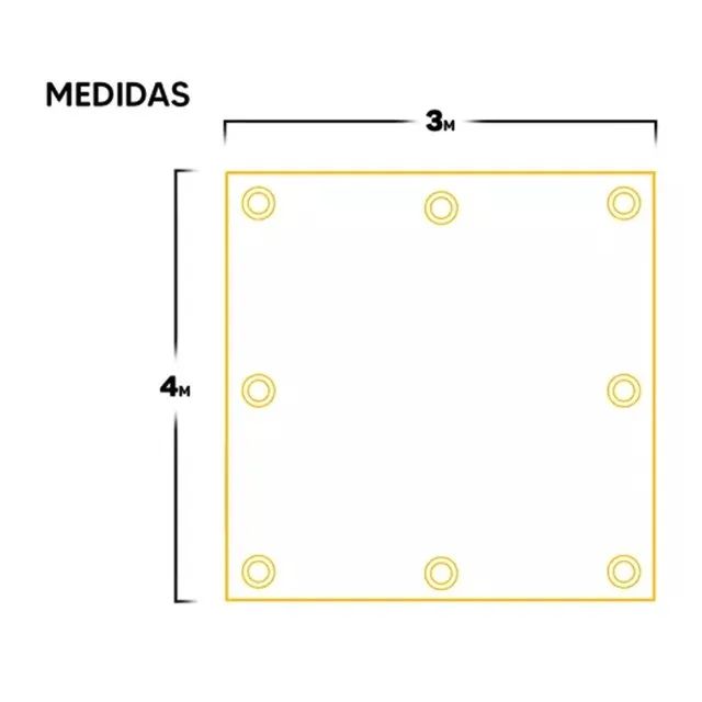 Lona Plástica 4x3  100 Micra Impermeável Reforçada Azul  - Foto 2