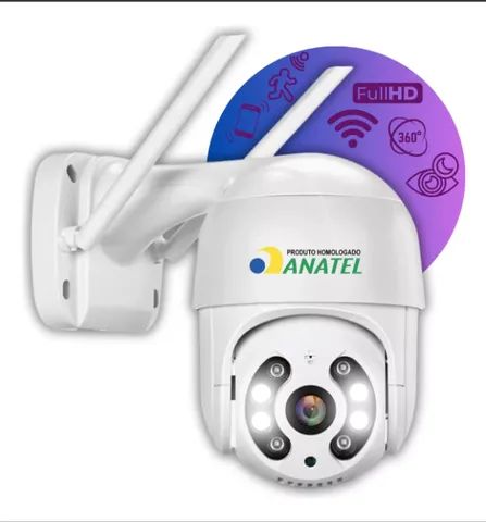 Câmera Mini Dome Wifi Ip 1080P Zoom 4x a Prova D'água Detecção Movimentos c/ Notificação - Foto 3