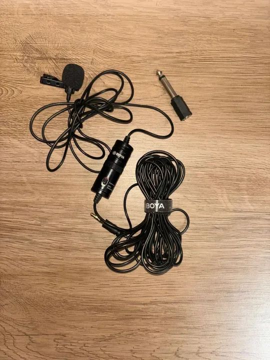 Microfone de Lapela Boya (usado)
