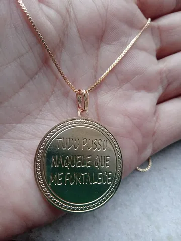 Colares Positivos Folheado a Ouro 18K