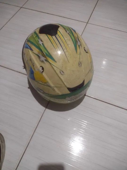 Capacete Helt - usado - Tamanho G - Foto 5
