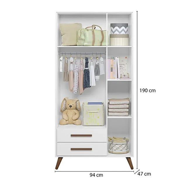 Guarda-Roupa Retrô 3830 3 Portas - Entrega/Montagem Grátis para Fortaleza - Foto 4