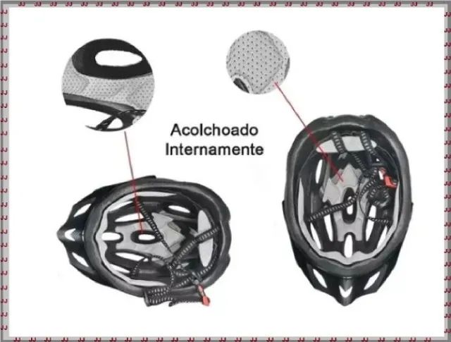 Capacete para ciclismo adulto com Led sinalizador e regulagens Deko - Foto 4